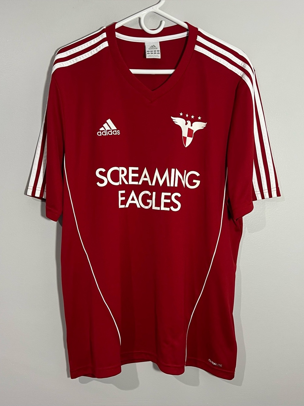 Adidas MLS DC United Screaming Eagles Red Soccer Jersey Mens XL